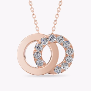 Eternal Bond Interlocking Laboratory Grown Diamond Circle Pendant